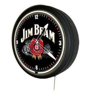  20 Jumbo Neon Clock with Black Clock Face