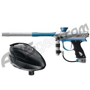   Rail Paintball Gun w/ Rotor Loader   Clear/Sky Blue