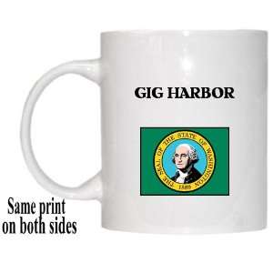  US State Flag   GIG HARBOR, Washington (WA) Mug 