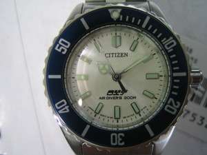 CITIZEN AIR DIVER JAPAN WOMENS WATCH QUARTZ ALL STAINLESS S ORIGINAL 