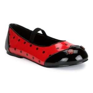   Party By Pleaser Shoes Ladybug Flat Shoes Child / Black   Size 13/1
