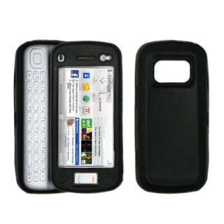 for Nokia N97 Case Cover Premium Silicone Skin Black 753182652191 