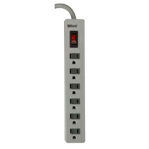 Woods 41450 6 Outlet Surge Protector with 2 Foot Cord 