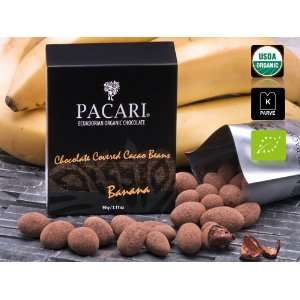 PACARI ORGANIC COCOA CACAO BEANS BANANA Grocery & Gourmet Food