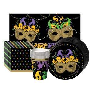  Mardi Gras Magic Party Supplies Pack Including Plates 