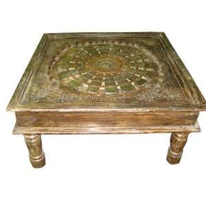   Hand Carved Coffee Table From Jaipur India 