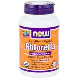  Now Chlorella Pure Powder, Organic, 113 Gram Health 