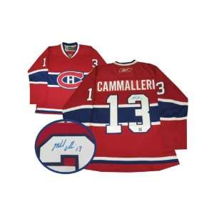 Mike Cammalleri Autographed Jersey  Details Montreal Canadiens 