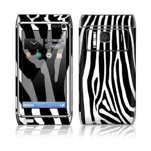  Nokia N8 Decal Skin   Zebra Print 