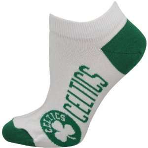   Celtics Ladies White Team Color Logo Ankle Socks