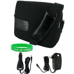   Netbook Messenger Bag   Bundle with Car and Home Charger Electronics