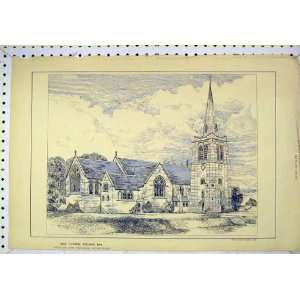   1887 Exterior View New Church Colwyn Bay Fordham Print