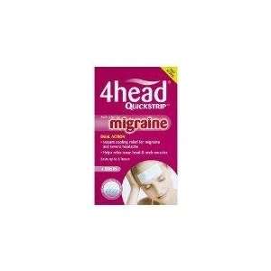 4Head Quickstrip Headache and Migraine Relief Strips   Pack of 4 