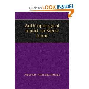  Anthropological report on Sierre Leone Northcote 
