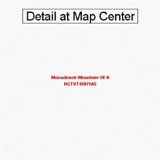  USGS Topographic Quadrangle Map   Monadnock Mountain OE N 