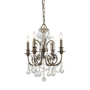 Crystorama 5114 EB CL SAQ Imperial Clear Spectra Crystal Chandelier in 