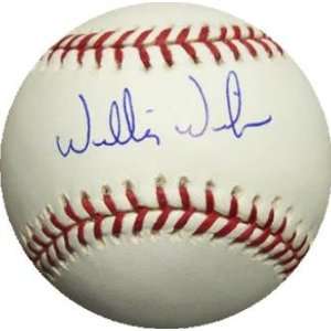 Willie Wilson autographed Baseball 