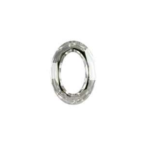   Cosmic Oval Ring Crystal Silver Shade CAL V SI Arts, Crafts & Sewing
