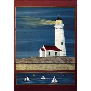  Wooden Lighthouse Toland Art Banner Patio, Lawn & Garden