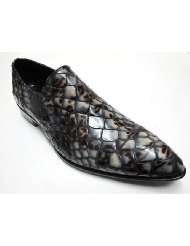 Mens Italian Slip on dressy Uniqe skin shoes17310 By Giampiero nicola