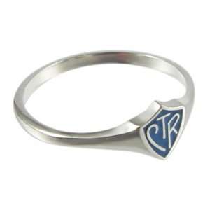  Blue Mini Sterling Silver CTR Ring Jewelry