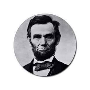  President Abraham Lincoln round mouse pad
