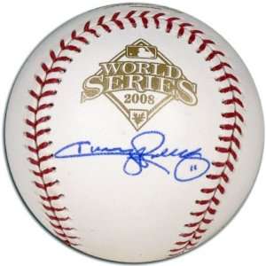   Rollins Autographed Baseball  Details 2008 World Series Baseball
