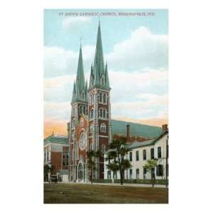  St. Johns Cathedral, Indianapolis, Indiana Giclee Poster 