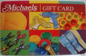 MICHAELS Gift Card Crafts COLLECTIBLE NO VALUE  