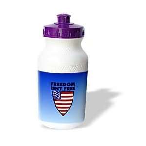   USA   Freedom Isnt Free on Blue   Water Bottles