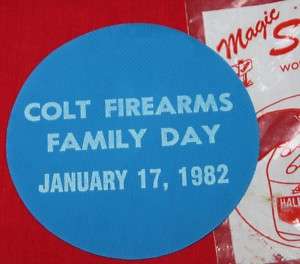 COLT Firearms Factory Family Day Jar Opener 1982  