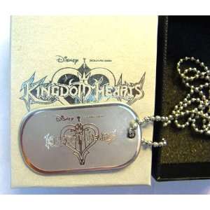  Kingdom Hearts II Logo Dog Tag Silver Necklace Toys 