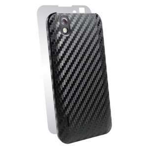 LG Ignite AS855 AS 855 Cell Phone Black Carbon Fiber Texture Full Body 