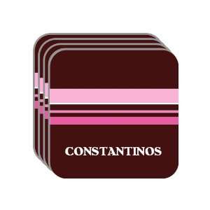  Personal Name Gift   CONSTANTINOS Set of 4 Mini Mousepad 