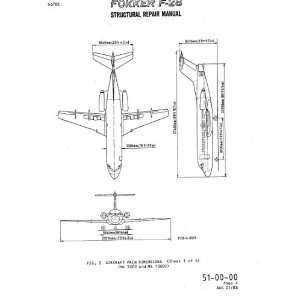  Fokker F 28 Aircraft Structural Repair Manual Sicuro 