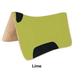  Mustang Micro Suede Contour Saddle Pad Lime