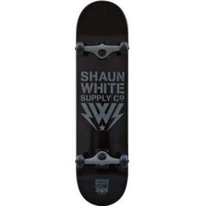  Shaun White Logo Core Black / Grey Complete Skateboard   8 