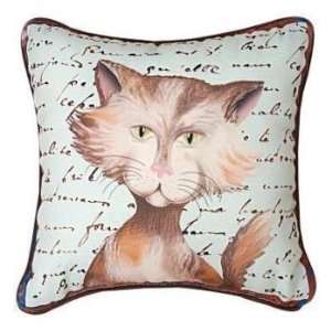  Purrfect Poses Decorative Striped Cat Pillow