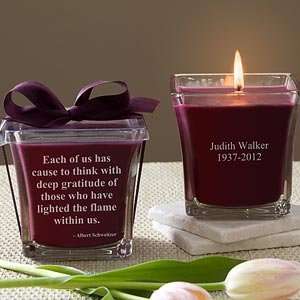  Personalized Memorial Candles   In Memory   Mulberry