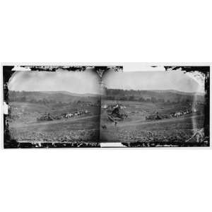 Civil War Reprint Keedysville, Maryland vicinity. Straw huts erected 