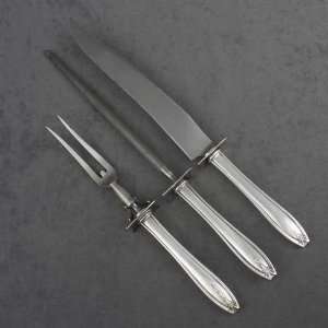  Hostess by Wallace, Silverplate Carving Fork, Knife 