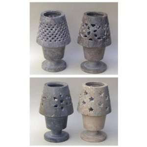  REAL SIMPLEA HANDTOOLED HANDCRAFTED SOAPSTONE CANDLE 