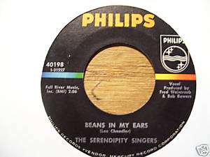 THE SERENDIPITY SINGERS *BEANS IN MY EARS 45 RPM  