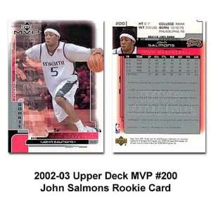  Upper Deck Philadelphia 76ers John Salmons 02 03 MVP 