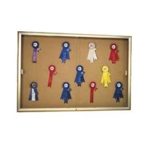    Wall Mounted Display Case with Cork (60Wx36H)