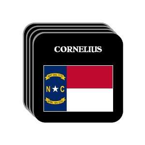 US State Flag   CORNELIUS, North Carolina (NC) Set of 4 Mini Mousepad 