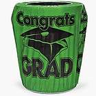 Green “Congrats Grad” Trash Can Cover / 1 PC / GRADUATION (381865)