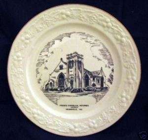 Friedens Church Plate IN Homer Laughlin Eggshell  