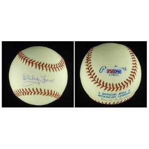 Signed Whitey Ford Baseball   PSA COA NY HOF   Autographed Baseballs 