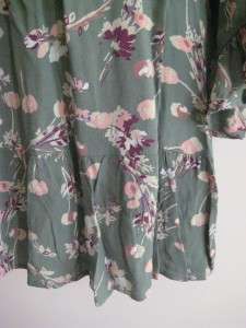 MISS SELFRIDGE Green ANGEL SLEEVE Floral Boho Mini Dress 6  